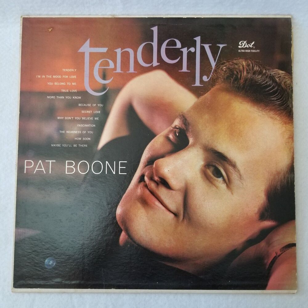 Pat Boone Tenderly Record Vinyl LP